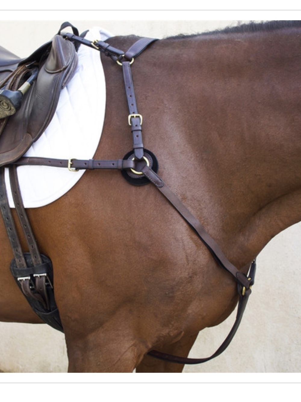 Nunn Finer 5-Way Hunting Breastplate in Brown Leather